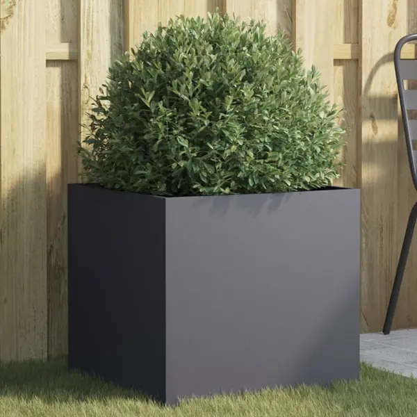 Gossi jardiniera, antracit, 49x47x46 cm, otel laminat la rece