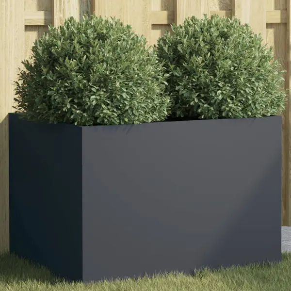 Gossi jardiniera, antracit, 62x47x46 cm, otel laminat la rece