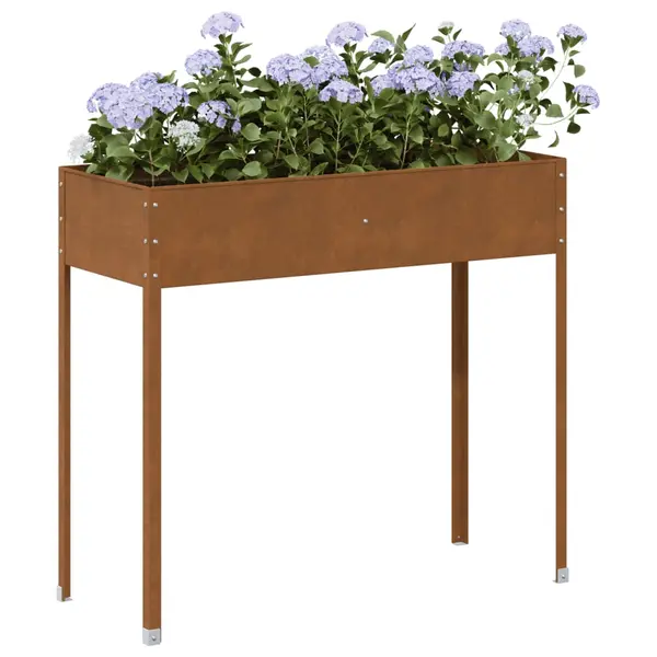 Gossi jardiniera de gradina, 100,5x40,5x90 cm, otel la intemperii