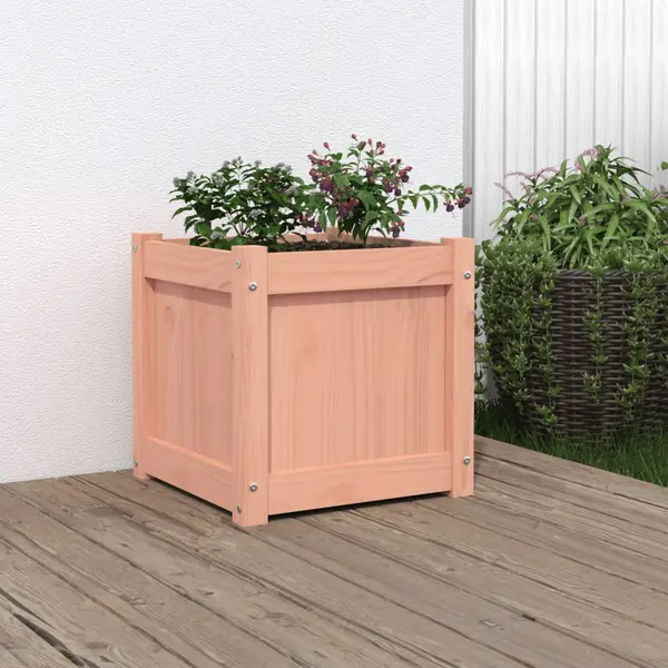 Gossi jardiniera de gradina, 40x40x40 cm, lemn masiv douglas