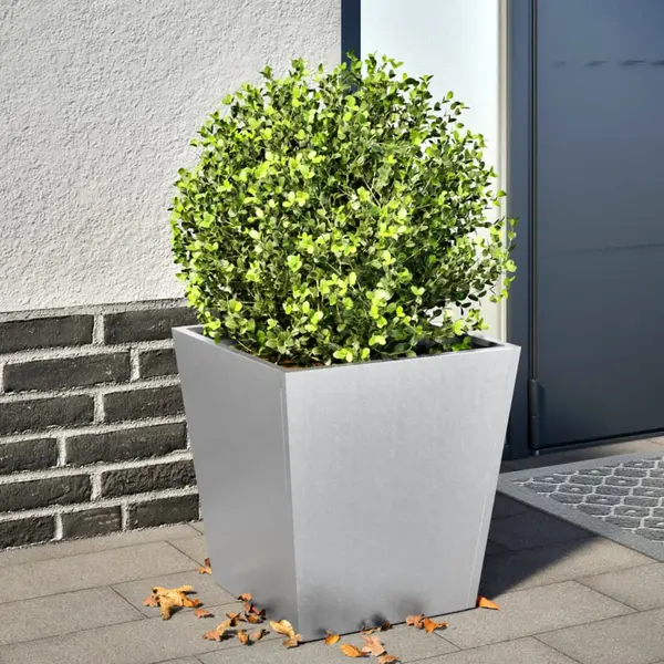 Gossi jardiniera de gradina, 40x40x40 cm, otel galvanizat