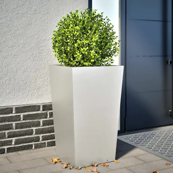 Gossi jardiniera de gradina, 45x45x75 cm, otel inoxidabil