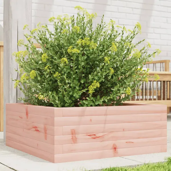 Gossi jardiniera de gradina, 60x60x23 cm, lemn masiv douglas