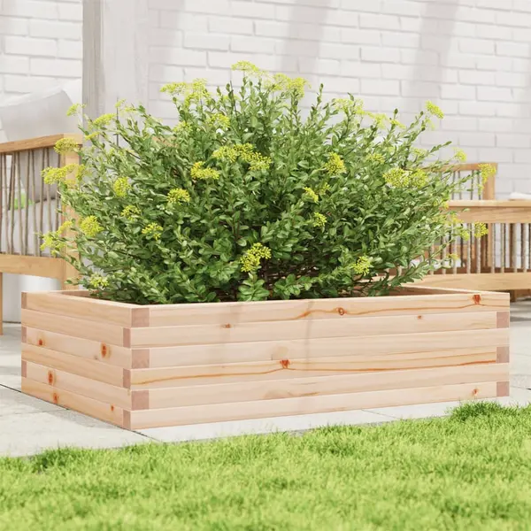 Gossi jardiniera de gradina, 90x60x23 cm, lemn masiv de pin