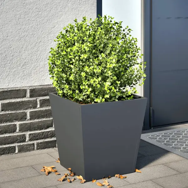 Gossi jardiniera de gradina, antracit, 40x40x40 cm, otel