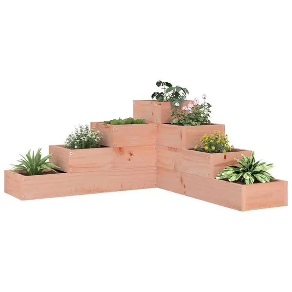 Gossi jardiniera gradina 4 niveluri, 80,5x79x36 cm lemn masiv douglas