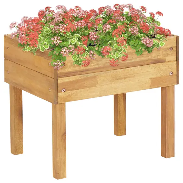 Gossi jardiniera inalta, 50 x 40 x 45 cm, lemn masiv de acacia