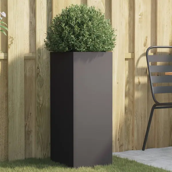 Gossi jardiniera, negru, 32x29x75 cm, otel