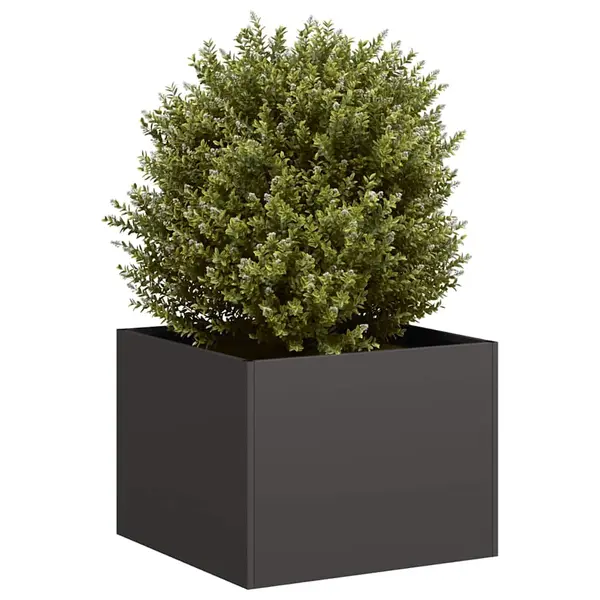 Gossi jardiniera negru 40x40x30 cm otel