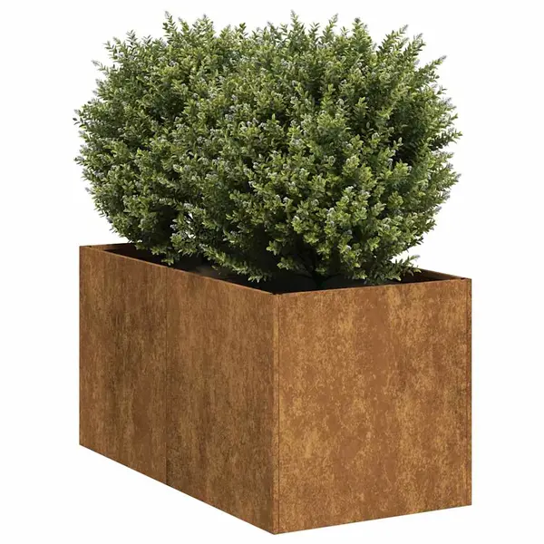 Gossi jardiniera rusty 40x80x40 cm otel pentru intemperii