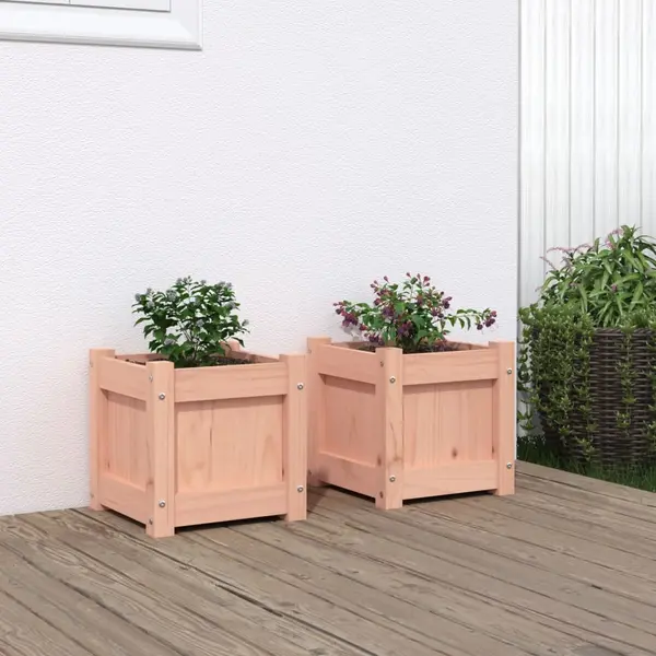 Gossi jardiniere de gradina, 2 buc., lemn masiv douglas