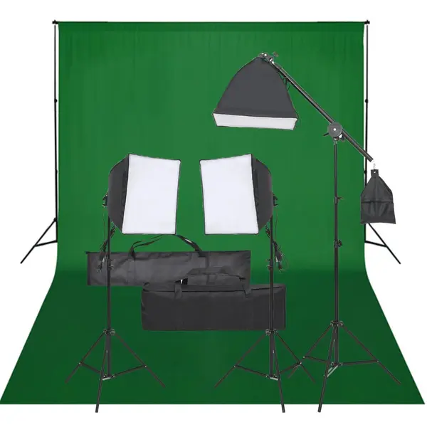 Gossi kit studio foto cu set de lampi si fundal