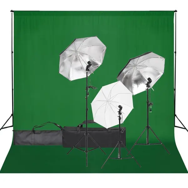 Gossi kit studio foto cu set de lumina si fundal