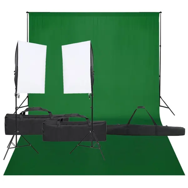 Gossi kit studio foto cu set de lumina si fundal