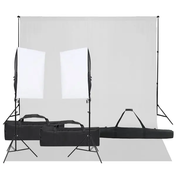 Gossi kit studio foto cu set de lumina si fundal
