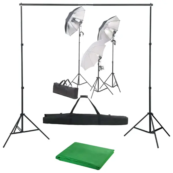 Gossi kit studio foto cu set de lumini si fundal
