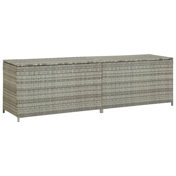 Gossi lada de depozitare de gradina, gri, 200x50x60 cm, poliratan