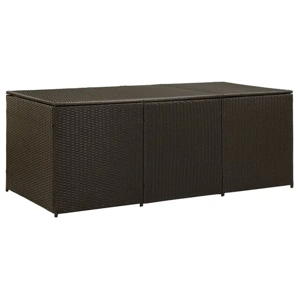 Gossi lada de depozitare de gradina, maro, 180x90x70 cm, poliratan
