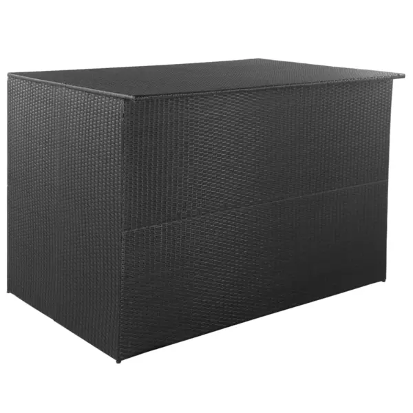 Gossi lada de depozitare de gradina, negru, 150x100x100 cm, poliratan