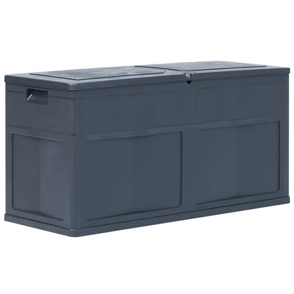 Gossi lada de depozitare de gradina, negru, 320 l