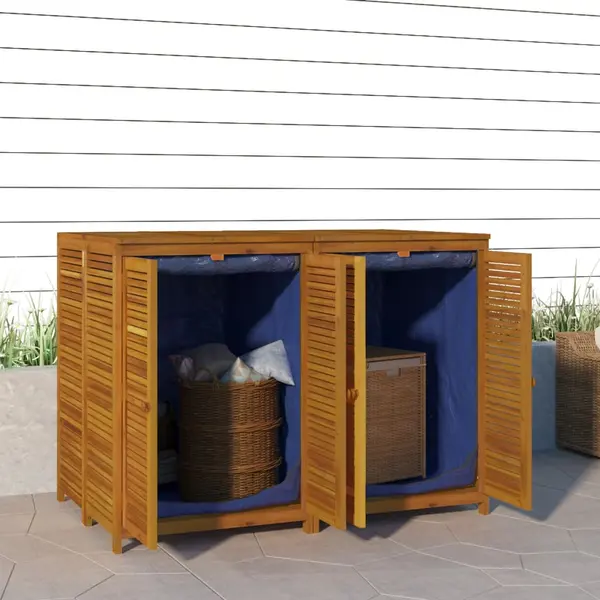 Gossi lada depozitare de gradina, 140x87x104 cm, lemn masiv acacia