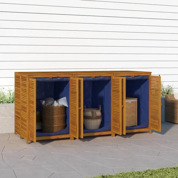 Gossi lada depozitare de gradina, 210x87x104 cm, lemn masiv acacia