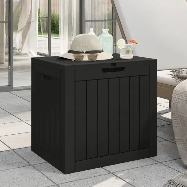 Gossi lada depozitare de gradina, negru, 55,5x43x53 cm, polipropilena