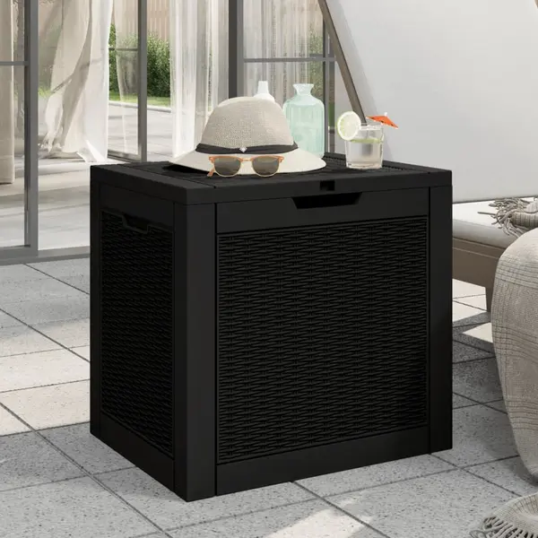 Gossi lada depozitare de gradina, negru, 55,5x43x53 cm, polipropilena