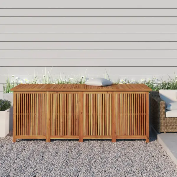 Gossi lada depozitare gradina, 200x80x75 cm, lemn masiv de acacia