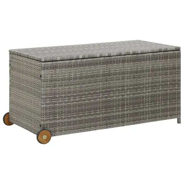 Gossi lada depozitare gradina, gri deschis, 120x65x61 cm, poliratan