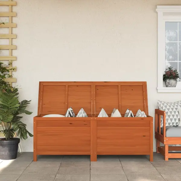 Gossi lada depozitare gradina maro 150x50x56,5 cm lemn masiv brad