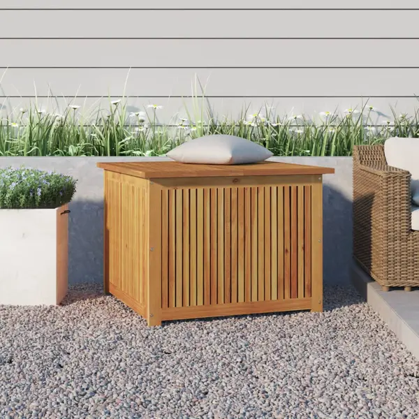 Gossi lada depozitare pentru gradina 75x75x58 cm lemn masiv acacia