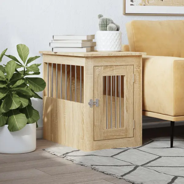 Gossi lada pentru caini, stejar sonoma, 45x62x59 cm, lemn prelucrat