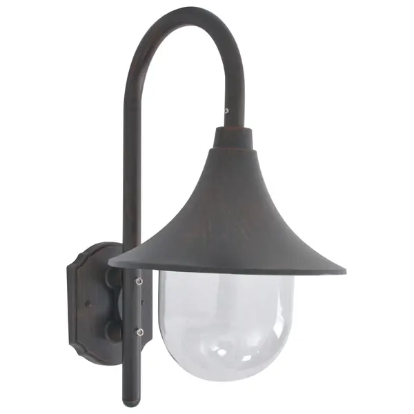 Gossi lampa de perete de gradina e27, bronz, 42 cm, aluminiu