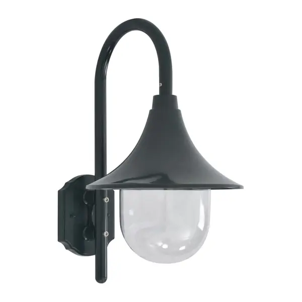 Gossi lampa de perete de gradina e27, verde inchis, 42 cm, aluminiu