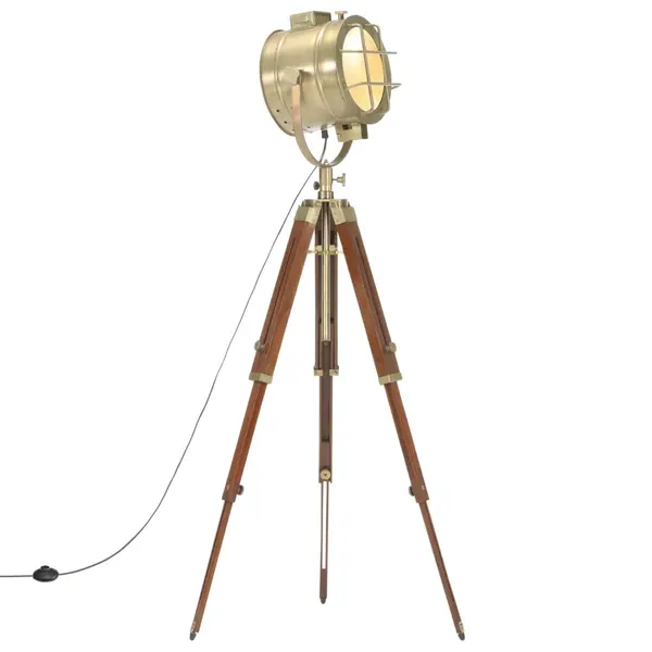 Gossi lampa de podea trepied, 165 cm, lemn masiv de mango