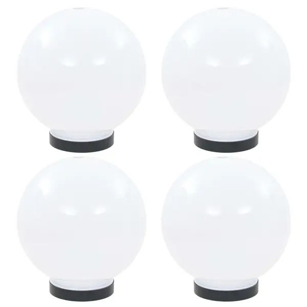 Gossi lampi glob cu led, 4 buc., 20 cm, pmma, sferic
