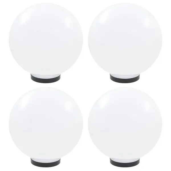 Gossi lampi glob cu led, 4 buc., 30 cm, pmma, sferic