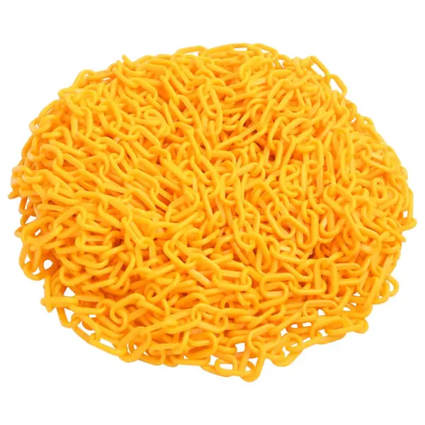 Gossi lant de avertizare, galben, 100 m, Ø6 mm, plastic