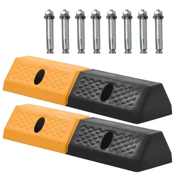 Gossi limitatoare parcare, 2 buc., 49x15x9 cm, cauciuc