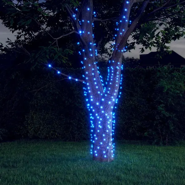 Gossi lumini solare feerice 5 buc 5x200led albastru interior exterior