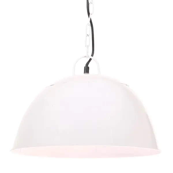 Gossi lustra industriala vintage, 25 w, alb, rotund, 41 cm e27