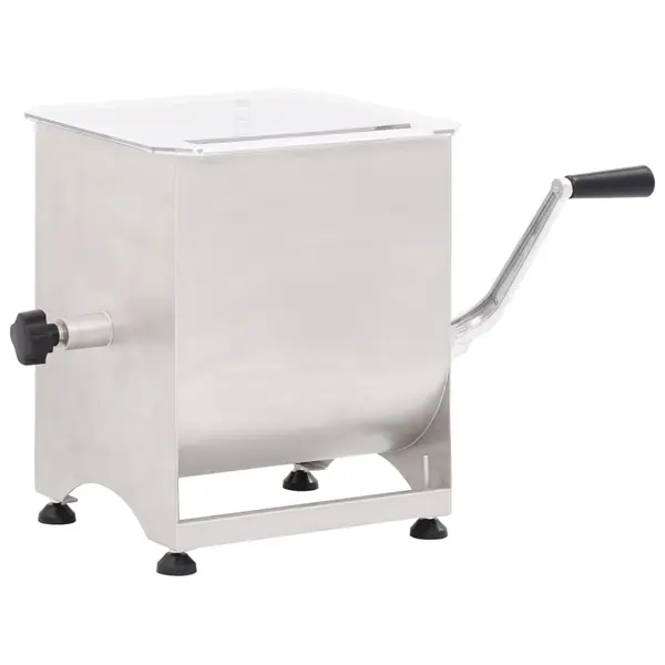 Gossi malaxor de carne cutie de viteze, argintiu, otel inoxidabil