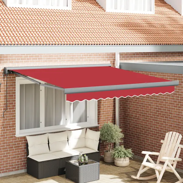 Gossi marcheza retractabila automata rosie 300x250 cm, Gossi tesatura de inlocuire pentru marcheza cu cadru de 3x2,5 m rosie