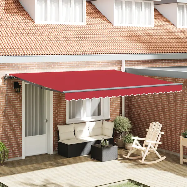 Gossi marchiza automata retractabila rosie 400x300 cm, Gossi material de inlocuire pentru marchiza 4x3 m cadru rosu