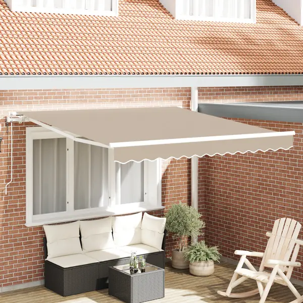 Gossi marchiza retractabila automata bej 350x250 cm, Gossi material de inlocuire pentru marchiza 3.5x2.5 m bej
