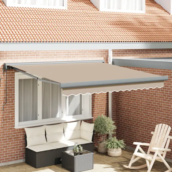 Gossi marchiza retractabila automata bej 350x250 cm, Gossi material de inlocuire pentru marchiza 3.5x2.5 m bej