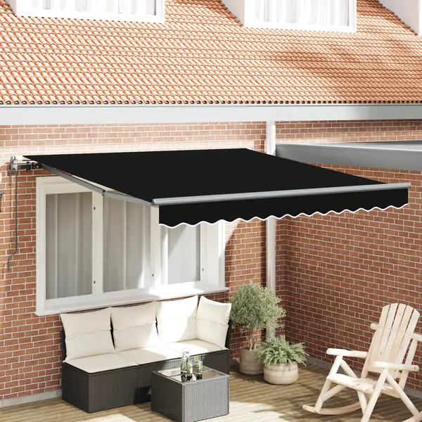 Gossi marchiza retractabila automata neagra 300x250 cm, Gossi material de inlocuire pentru marchiza de 3x2.5 m cadru negru