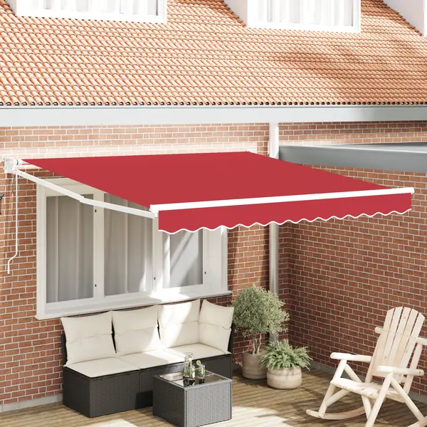 Gossi marchiza retractabila automatica rosie 350x250 cm, tesatura de inlocuire pentru marchiza Gossi 3.5x2.5 m rosie