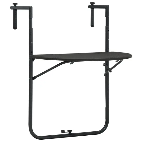 Gossi masa balcon suspendata maro 60x64x83,5 cm plastic aspect ratan
